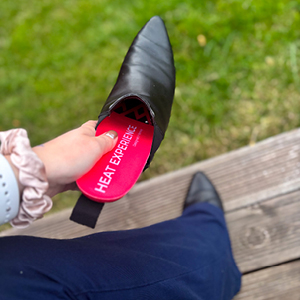 Example of Remote Controlled Insoles used in classic ankle boots